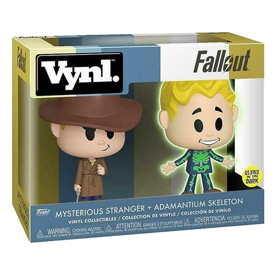 Фігурка Funko: Vynl.: Fallout: Adamantium Skeleton + Mysterious Stranger (Glows in the Dark) (2-Pack), (35263) 3