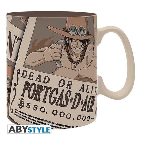 Кружка ABYstyle: One Piece: Wanted Posters: Portgas D. Ace, (39881)