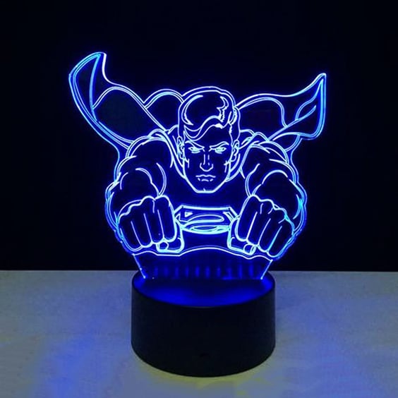 Акриловий світильник DC: Superman, (40862)