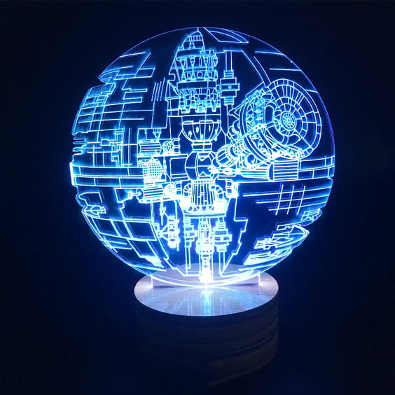 Акриловий світильник Star Wars: Death Star, (40867)