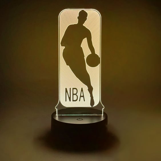Акриловый светильник Basketball: NBA: Logo, (40902)