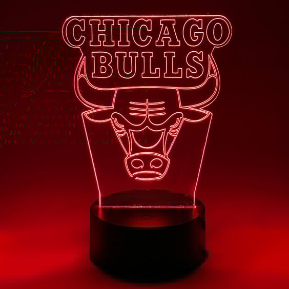 Акриловий світильник Basketball: Chicago Bulls: Logo, (40903)
