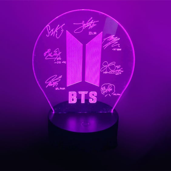 Акриловый светильник BTS: Logo, (40932)