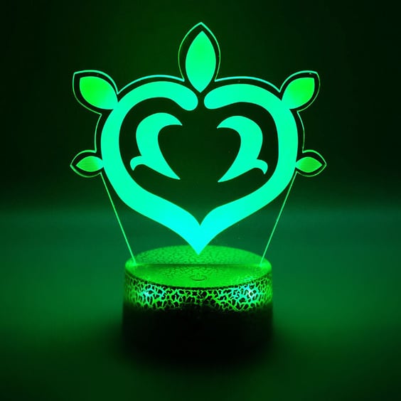 Акриловий світильник Genshin Impact: Dendra: Logo, (40955)