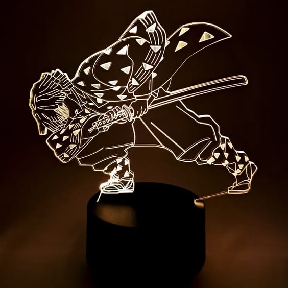 Акриловый светильник Demon Slayer: Zenitsu Agatsuma, (40963)