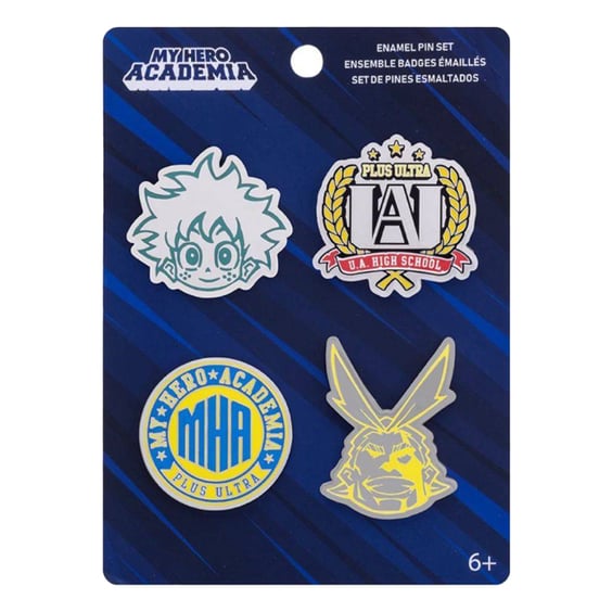 Металевий значок (пін) Funko POP!: Pin: My Hero Academia: U.A. High School (4-Pack), (42958)