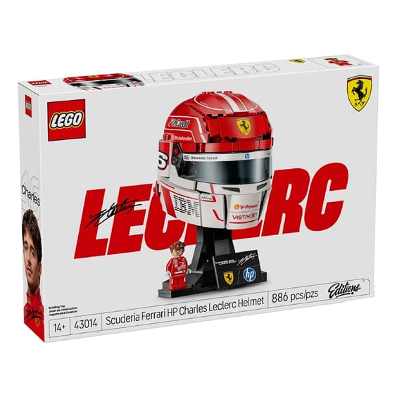 Конструктор LEGO: Editions: Formula 1: Ferrari: Scuderia Ferrari HP: Charles Leclerc Helmet, (43014) 7