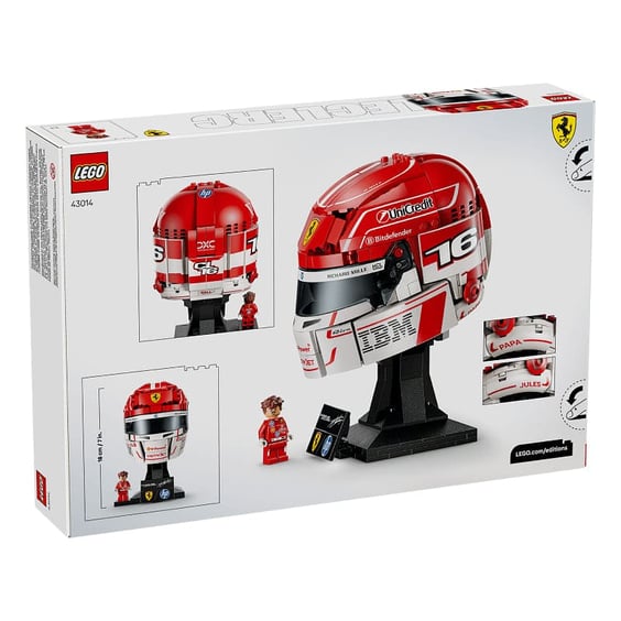 Конструктор LEGO: Editions: Formula 1: Ferrari: Scuderia Ferrari HP: Charles Leclerc Helmet, (43014) 8