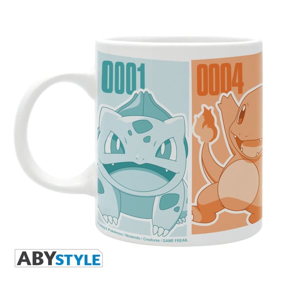Кружка ABYstyle: Pokemon: Bulbasaur, Charmander, Squirtle, Pikachu, (43598) 2