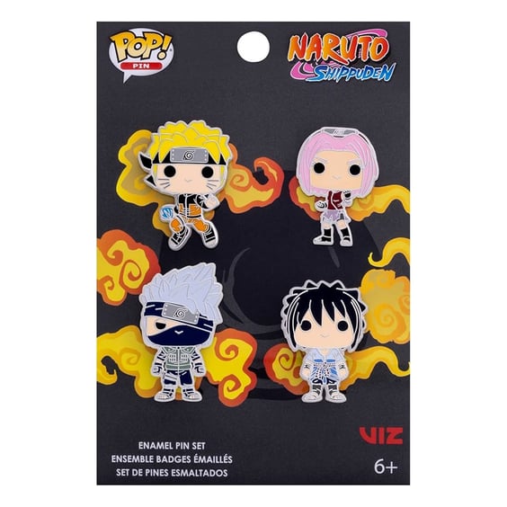 Металевий значок (пін) Funko POP!: Pin: Naruto: Team 7 (4-Pack), (442405)