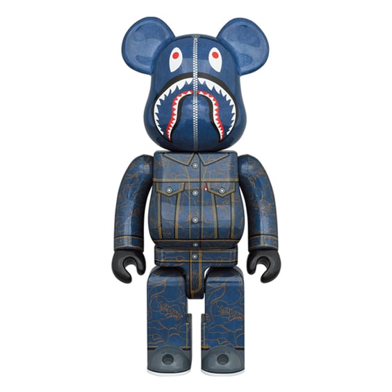 Bearbrick: BAPE & Levi's: Jeans Shark (400%), (44375)