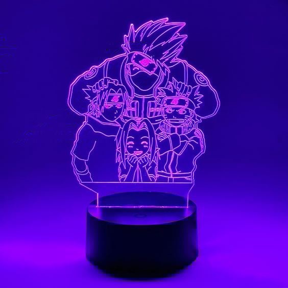 Акриловий світильник Naruto: Team 7: Kakashi, Sasuke, Naruto, Sakura, (44445)
