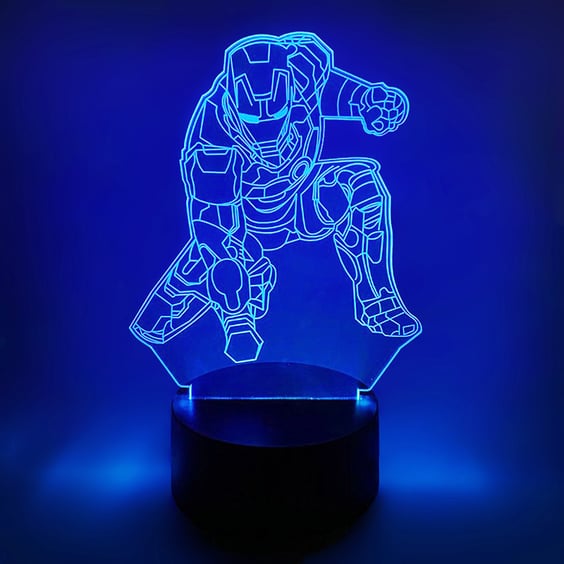 Акриловий світильник Marvel: Iron Man, (44542)