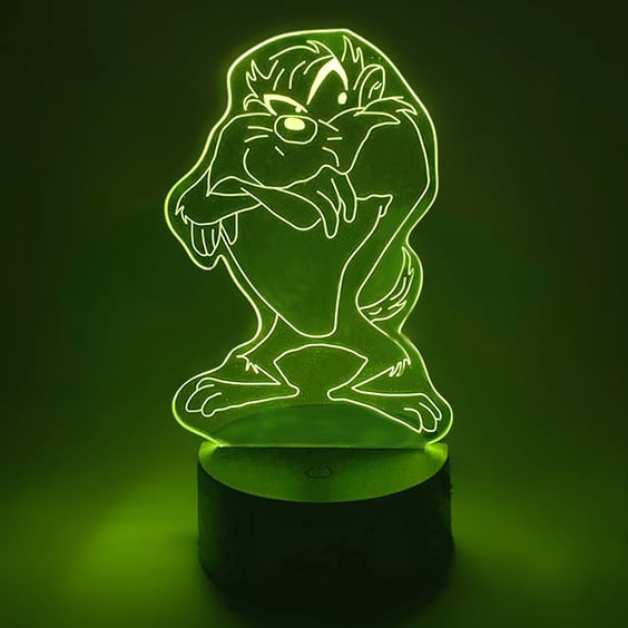 Акриловый светильник Looney Tunes: Tasmanian Devil (Taz), (44601)