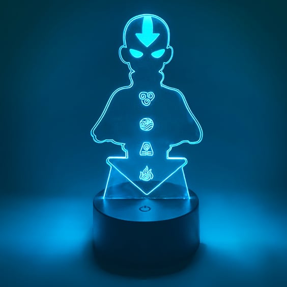Акриловий світильник Avatar: The Last Airbender: Aang (Avatar Form w/Four Elements), (44615)