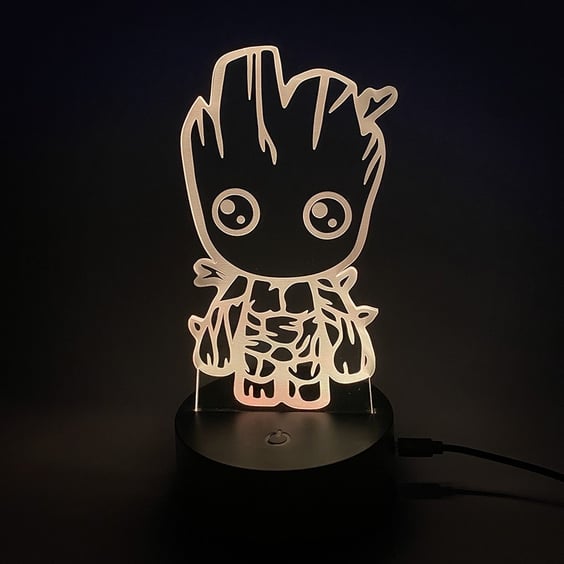 Акриловый светильник Marvel: Сute Little Groot, (44622)