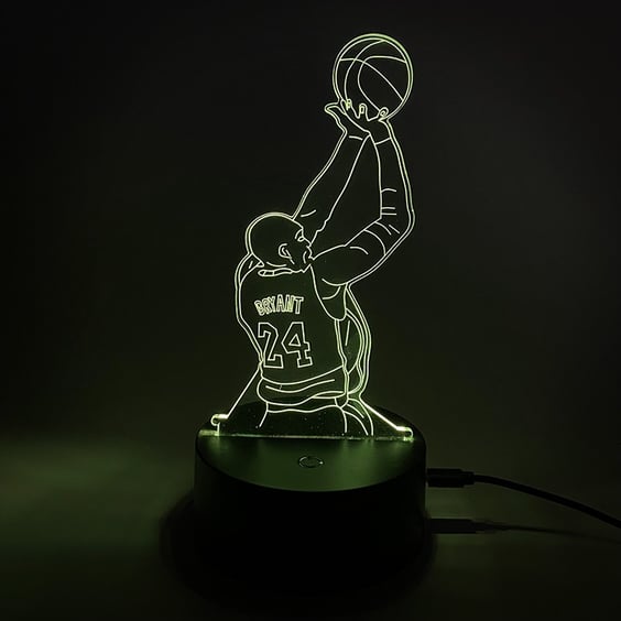 Акриловый светильник Los Angeles Lakers: Kobe Bryant (#24) (Shooting), (44624)