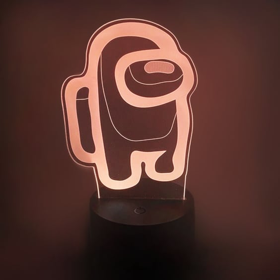 Акриловый светильник Among Us: Crewmate, (44640)