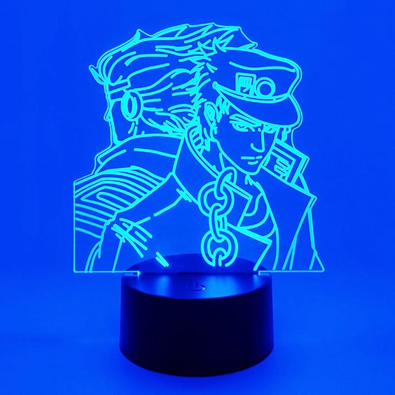 Акриловий світильник Jojo's Bizarre Adventures: Jotaro Kujo and Star Platinum, (44717)