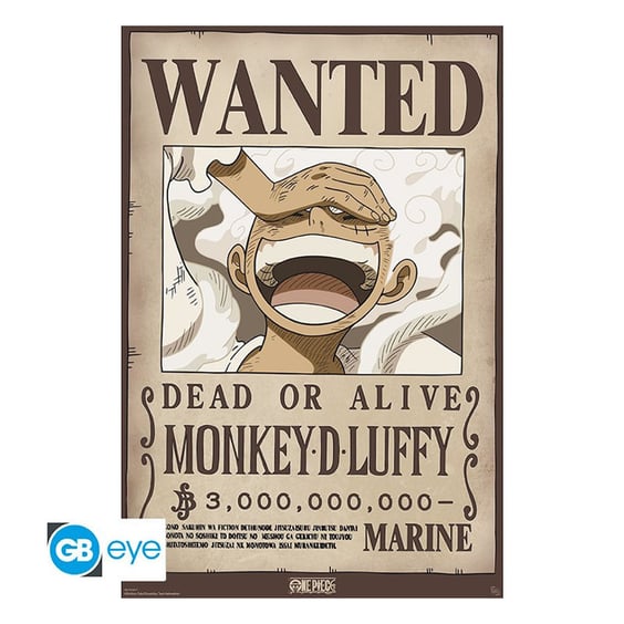 Постер GB Eye: Maxi: One Piece: Monkey D. Luffy: «Wanted», (45332)