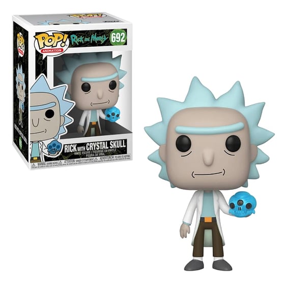 Фигурка Funko POP!: Animation: Rick & Morty: Rick w/ Crystal Skull, (45438)