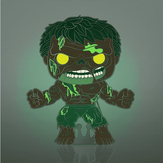 Фігурка Funko POP!: Pin: Marvel: Zombies: Zombie Red Hulk (Glow Chase Limited Edition), (471078) 3