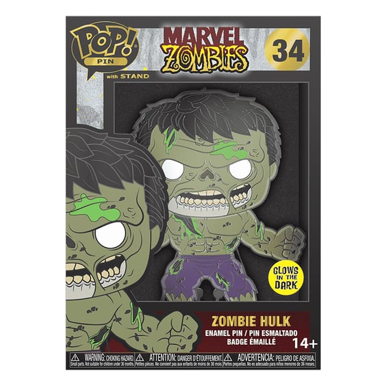 Фигурка Funko POP!: Pin: Marvel: Zombies: Zombie Hulk (Glows in the Dark), (47107) 5