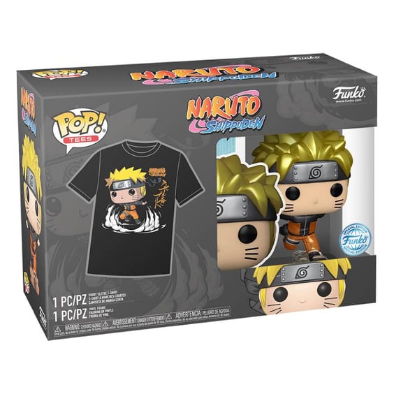 Комплект Funko POP!: Tees: Animation: Naruto: Naruto Uzumaki (Special Edition) (S), (47519) 5