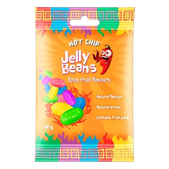 Желейні боби Hot Chip: Jelly Beans: Spicy Fruit Flavors, (492521)