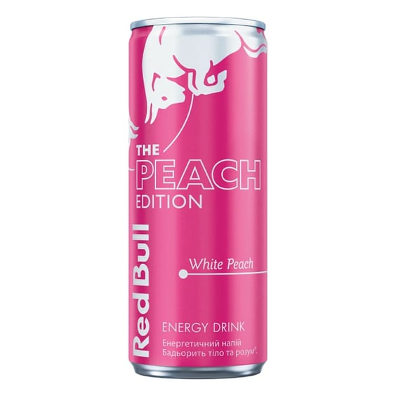 Напиток энергетический Red Bull: Editions: The Peach Edition: White Peach, (493911)