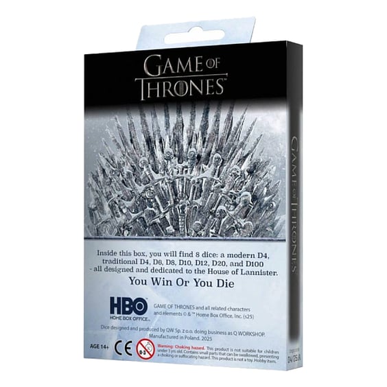 Набор кубиков Q-Workshop: Game of Thrones: The House of Lannister, (49769) 4