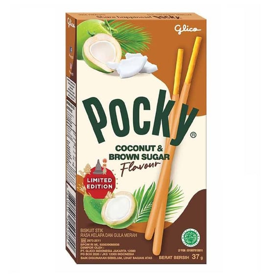 Печиво Glico: Pocky: Coconut and Brown Sugar Flavour, (50072)