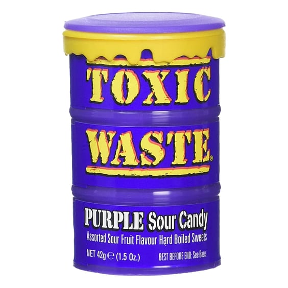 Цукерки Toxic Waste: Drum: Purple Sour Candy, (51059)