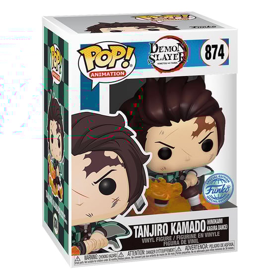 Фигурка Funko POP!: Animation: Demon Slayer: Tanjiro Kamado (Hinokami Kagura Dance) (Special Edition), (52265) 3