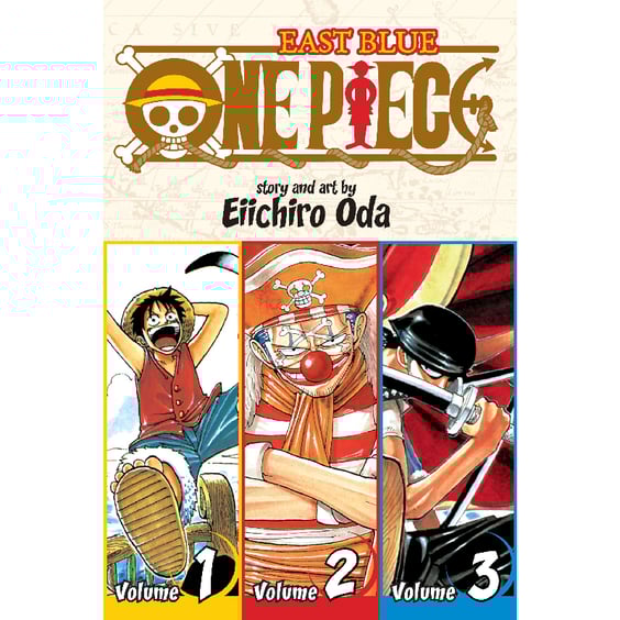 Манга One Piece. East Blue. Romance Dawn. Volume 1 (3-in-1 Edition: Volumes 1-3) (Omnibus), (536255)
