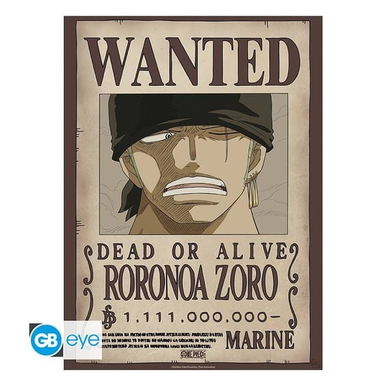 Набор постеров GB Eye: Chibi: One Piece: Wanted Posters: Monkey D. Luffy and Roronoa Zoro, (454396) 3