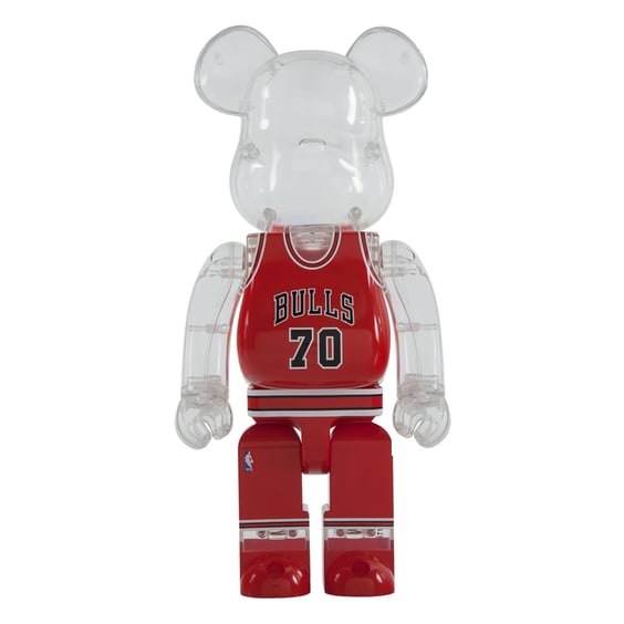 *Original* Be@rbrick: Milk: NBA: Chicago Bulls (Transparent) (400%), (546018)