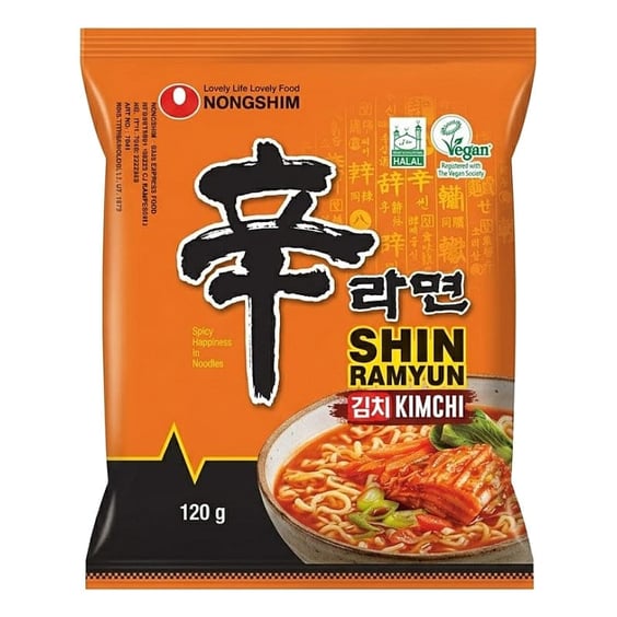 Лапша Nongshim: Shin Kimchi Ramen, (57742)