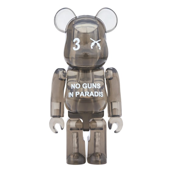 *Original* Be@rbrick: 3.Paradis & Roarguns (Transparent Black) (Set) (100% & 400%), (577913) 2