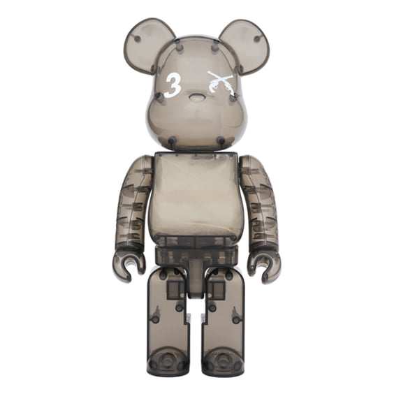 *Original* Be@rbrick: 3.Paradis & Roarguns (Transparent Black) (Set) (100% & 400%), (577913) 3