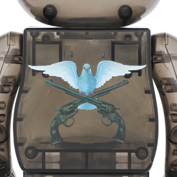 *Original* Be@rbrick: 3.Paradis & Roarguns (Transparent Black) (Set) (100% & 400%), (577913) 4