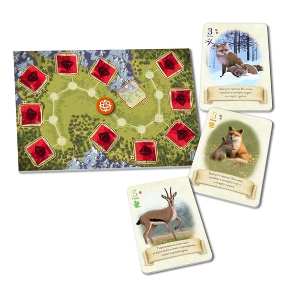 Настольная игра WoodCat: Лис та Ліс: Дует, (580153) 2