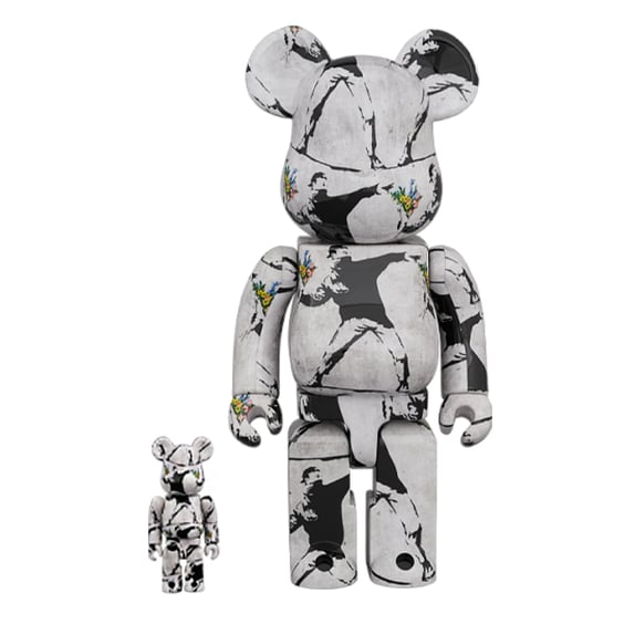 *Original* Be@rbrick: Banksy: Flower Bomber (Set) (100% & 400%), (586694)