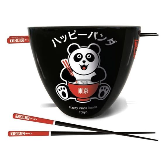Чаша з паличками Pyramid International: The Original Ramen Company: Happy Panda (Set), (59484)