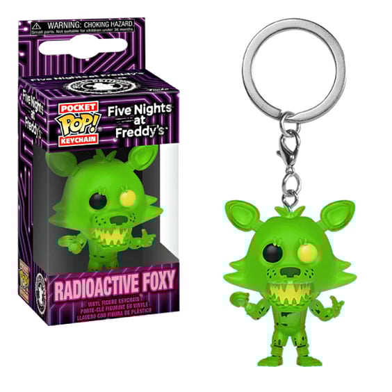 Брелок Funko Pocket POP!: Keychain: Five Nights at Freddy’s: Radioactive Foxy, (59694)