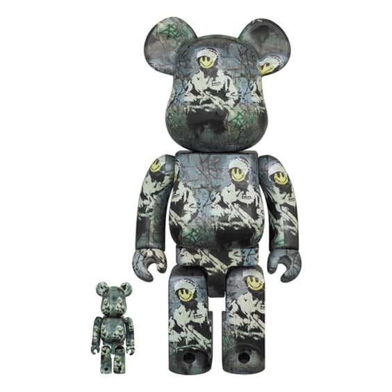 *Original* Be@rbrick: Brandalism: Riot Cop (Set) (100% & 400%), (598253)