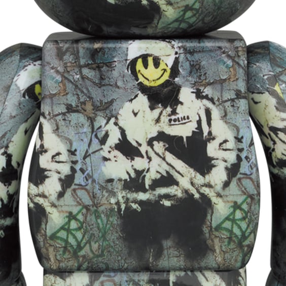 *Original* Be@rbrick: Brandalism: Riot Cop (Set) (100% & 400%), (598253) 4