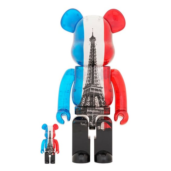 *Original* Be@rbrick: Eiffel Tower (Tricolor Version) (Set) (100% & 400%), (599557)