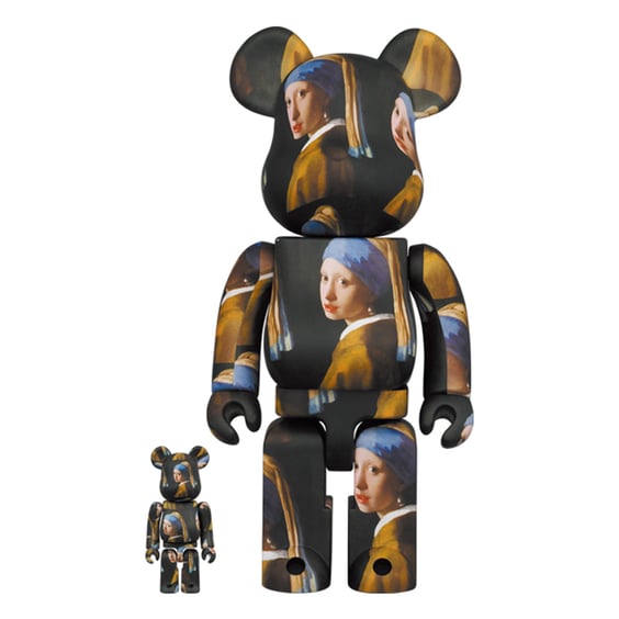 *Original* Be@rbrick: Mauritshuis: Johannes Vermeer: Girl with a Pearl Earring (Set) (100% & 400%), (599915)