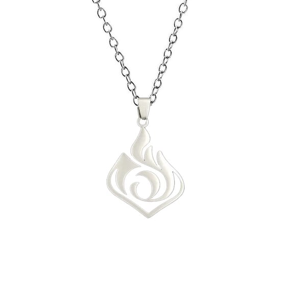 Металевий кулон Genshin Impact: Pyro: Logo, (600341)